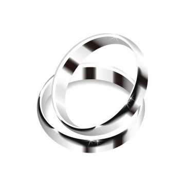 铂金戒指银戒指银色结婚戒指png图片免抠矢量素材