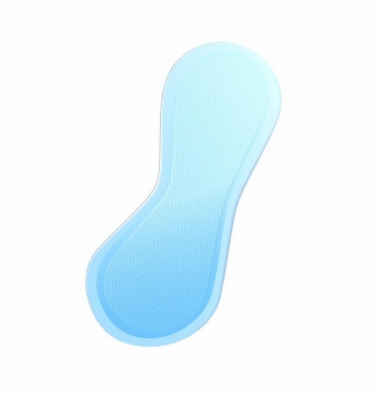 蓝色的超薄卫生巾护垫女性月经生理期用品png图片免抠eps矢量素材