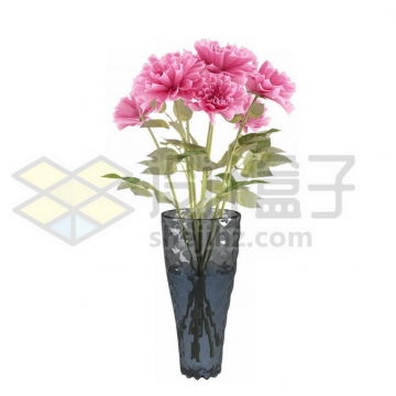 花瓶里盛开的粉色花朵640705psd/png图片素材