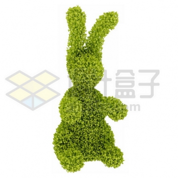 小兔子造型修剪绿植783181psd/png图片素材