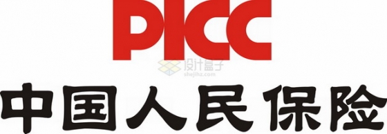 竖版PICC中国人民保险logo世界中国500强企业标志png图片素材
