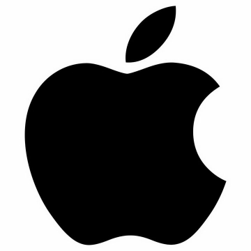 黑色苹果logo世界品牌500强标志png图片免抠素材