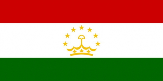 标准版塔吉克斯坦国旗图片素材