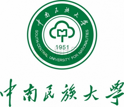 中南民族大学 logo校徽标志png图片素材