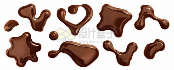 各种巧克力液体液滴效果图477970图片免抠矢量素材