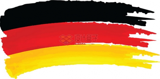 涂鸦德国国旗图案png图片素材