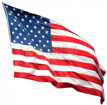 飘扬的美国星条旗国旗图案png图片素材