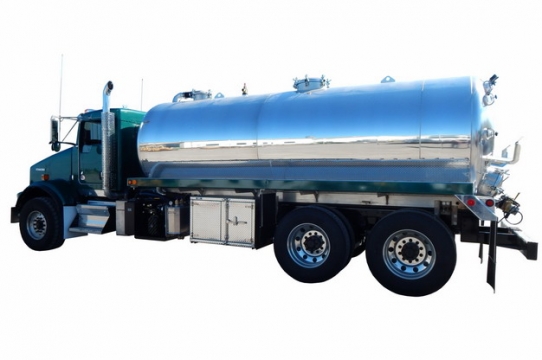 槽罐车油罐车危险品运输卡车特种运输车侧视图971491png图片素材